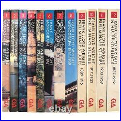 Frank Lloyd Wright MONOGRAPHS 1990 A. D. A. Edita Softcovers 12 Volume Set