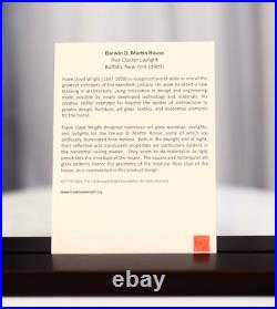 Frank Lloyd Wright Martin House Pier Laylight Stained Glass Wall Desktop Plaque Frank Lloyd Wright Martin House Pier Laylight Stained Glass Wall Desktop Plaque