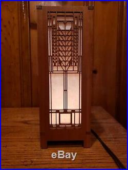 Frank Lloyd Wright Martin House Tree of Life Lightbox Accent Lamp Prairie style