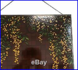 Frank Lloyd Wright Martin House Wisteria Stained Glass Wall Or Desktop Plaque