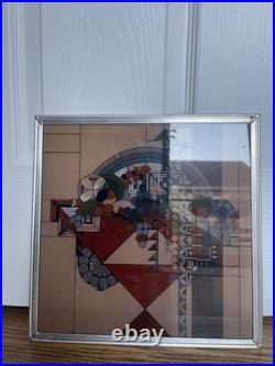 Frank Lloyd Wright May Basket (Fruit In the Bowl) Licensed Glass Panel