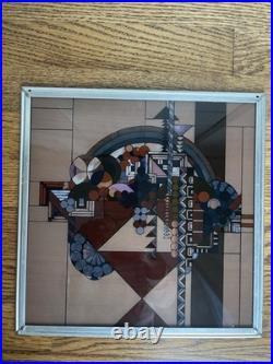 Frank Lloyd Wright May Basket (Fruit In the Bowl) Licensed Glass Panel