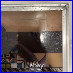 Frank Lloyd Wright May Basket (Fruit In the Bowl) Licensed Glass Panel