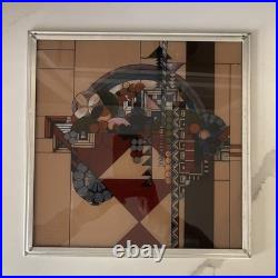 Frank Lloyd Wright May Basket (Fruit In the Bowl) Licensed Glass Panel