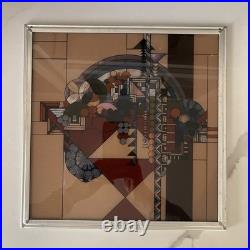 Frank Lloyd Wright May Basket (Fruit In the Bowl) Licensed Glass Panel