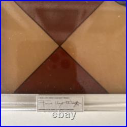 Frank Lloyd Wright May Basket (Fruit In the Bowl) Licensed Glass Panel