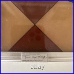 Frank Lloyd Wright May Basket (Fruit In the Bowl) Licensed Glass Panel