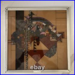 Frank Lloyd Wright May Basket (Fruit In the Bowl) Licensed Glass Panel