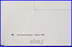 Frank Lloyd Wright Memorial Offprint 1960 London Architectural Design Magazine