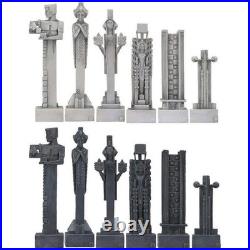 Frank Lloyd Wright Midway Gardens Chess Set Black and White Brand New In Box