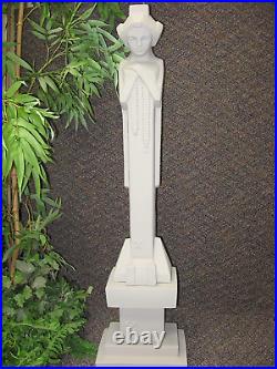 Frank Lloyd Wright Midway Gardens Sprite Sculpture and Matching Pedestal Collect