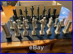 Frank Lloyd Wright Midway Gardens chess set and Midway Gardens board