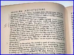 Frank Lloyd Wright Modern Architecture Being the Kahn Lectures for 1930, 1st