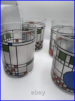 Frank Lloyd Wright Moma Coonley Drinking Glasses Set 4