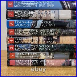 Frank Lloyd Wright Monograph 12 Volume Set by Yukio Futagawa Hardcover Used
