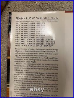 Frank Lloyd Wright Monograph 12 Volumes by Bruce Brooks Pfeiffer Hardcover Japan