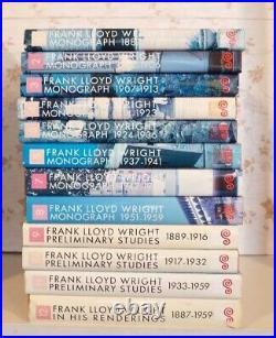 Frank Lloyd Wright Monograph 12 vols Yukio Futagawa Bruce Pfeiffer with cover jP