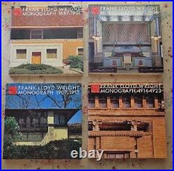 Frank Lloyd Wright Monograph 12 vols Yukio Futagawa Bruce Pfeiffer without CASES