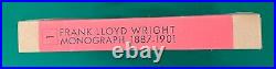 Frank Lloyd Wright Monograph 1887-1901 Vol 1 Hardcover Futagawa A. D. A. Edita