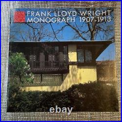 Frank Lloyd Wright Monograph 1907-1913 Architecture Picture book 1991 JPN