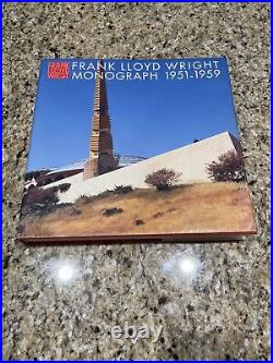 Frank Lloyd Wright Monograph, 1951-1959, Futagawa Japan 1988 Vtg Free Shipping