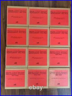 Frank Lloyd Wright Monograph Vol 1-12 Complete 12 Books Set From Japan