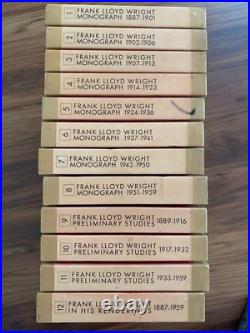 Frank Lloyd Wright Monograph Vol 1-12 Complete 1 12 /Used F/S Withcase