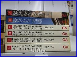 Frank Lloyd Wright Monograph Vol 1-12 Futagawa caution see Condition description