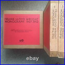 Frank Lloyd Wright Monograph Vol. 1-8,12 A. D. A. Edita Photo Book Used 80s Japanes