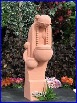 Frank Lloyd Wright Nakoma Native American Sandstone Outdoor Garden Statue 36