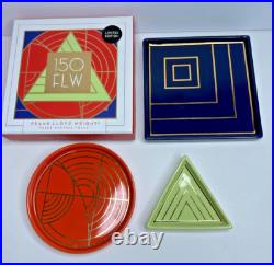 Frank Lloyd Wright Nesting Trays Set 3 Trinket Dishes 150th Anniversary Ceramic