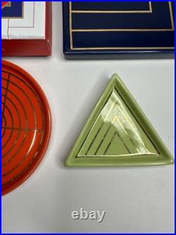 Frank Lloyd Wright Nesting Trays Set 3 Trinket Dishes 150th Anniversary Ceramic