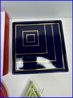 Frank Lloyd Wright Nesting Trays Set 3 Trinket Dishes 150th Anniversary Ceramic