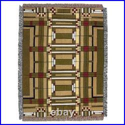 Frank Lloyd Wright Oak Park Skylight Tapestry Throw Blanket 51 x 68 Cotton