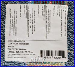 Frank Lloyd Wright Oak Park Skylight Tapestry Throw Blanket 51 x 68 Cotton