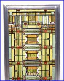 Frank Lloyd Wright Oak Park Skylight Vintage Stained Glass