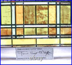 Frank Lloyd Wright Oak Park Skylight Vintage Stained Glass
