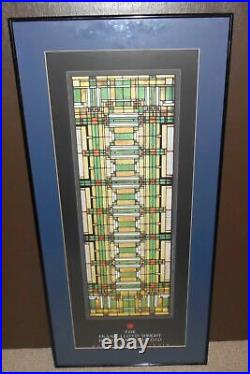 Frank Lloyd Wright, Oak Park home & studio 1998, stained glass skylight FRAMED