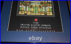 Frank Lloyd Wright, Oak Park home & studio 1998, stained glass skylight FRAMED