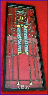 Frank Lloyd Wright Original Art Glass Window Design Robie House II