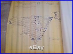 Frank Lloyd Wright Original BlueprintsHex HouseInclude Blueprint For Furniture