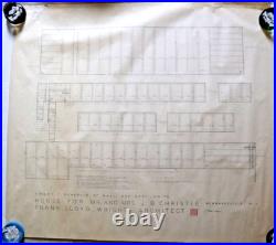 Frank Lloyd Wright Original Draft Drawing Pg 7