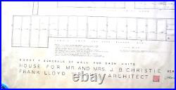 Frank Lloyd Wright Original Draft Drawing Pg 7