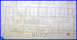 Frank Lloyd Wright Original Draft Drawing Pg 7