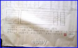 Frank Lloyd Wright Original Draft Drawing Pg 8 Walls & Sash Units