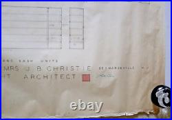 Frank Lloyd Wright Original Draft Drawing Pg 8 Walls & Sash Units