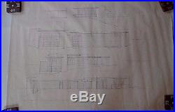 Frank Lloyd Wright Original Drawing Draft For Usonian Hex House Elevations Pg 5