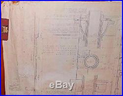 Frank Lloyd Wright Original Drawing Draft For Usonian Hex House Sheet 8 Details