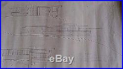Frank Lloyd Wright Original Drawing Falling Water 1935 E Elevation W Corrections