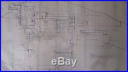 Frank Lloyd Wright Original Drawing Falling Water 1935 Sheet 2 First Floor Plan